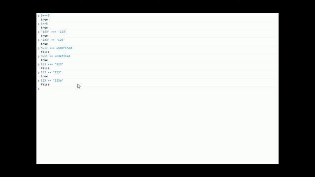 JavaScript Tutorial == equality operator смотреть онлайн