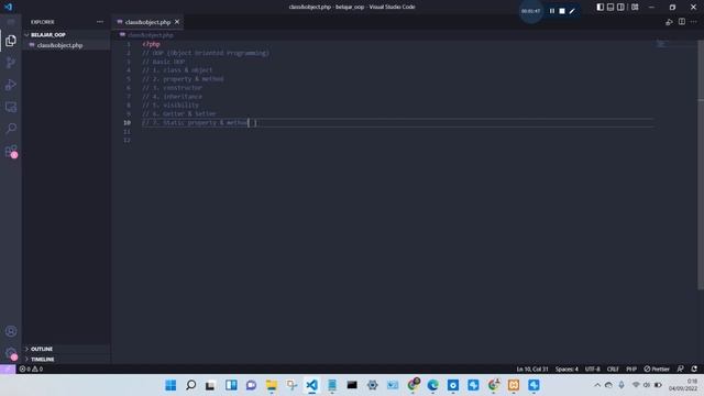 Class & Object Pada OOP PHP смотреть онлайн