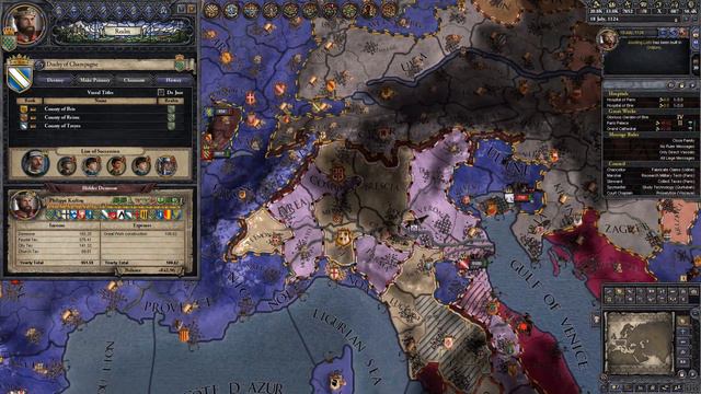 Let's Play Crusader Kings II Iron Century France - Part 42 смотреть онлайн