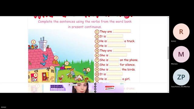 Teacher Jimena´s Class on Present Continuous смотреть онлайн
