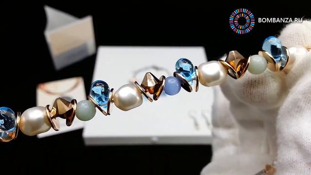 👍👉 Колье Coeur de Lion, Turquoise & Crystal Pearls by Swarovski®. Элитная бижутерия из Германии смотреть онлайн