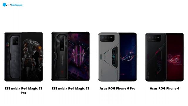 ZTE nubia Red Magic 7S Pro vs ZTE nubia Red Magic 7S vs Asus ROG Phone 6 Pro vs Asus ROG Phone 6 смотреть онлайн