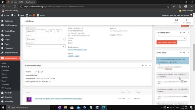 WORDPRESS TUTORIAL #04 [malay] - Handling Woocommerce Order & Customer Notes смотреть онлайн