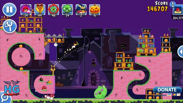 Angry Birds Friends 🐤 🐦 - Hallowen Mania Tournament 👻 Week 284-B Level 1-6 смотреть онлайн