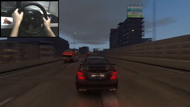 500HP Mercedes-Benz C63 AMG Swerving Through Traffic - Assetto Corsa | Steering Wheel Gameplay смотреть онлайн