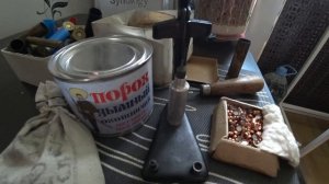 СНАРЯЖЕНИЕ ЛАТУННЫХ ГИЛЬЗ 12 к ДЫМНЫМ ПОРОХОМ