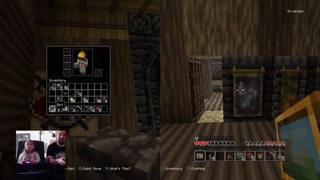 Playing Minecraft - Skyrim world - split screen смотреть онлайн