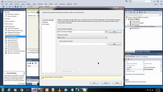 PART 15 HOW TO EXPORT FROM SQL SERVER TABLE TO EXCEL DATA USING SSIS PACKAGE(TAMIL) | TechIT DBA смотреть онлайн