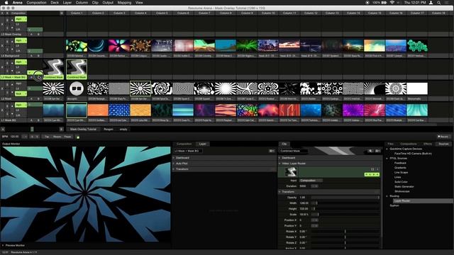 Resolume Avenue & Arena (Tutorial): Mask Overlay Technique смотреть онлайн