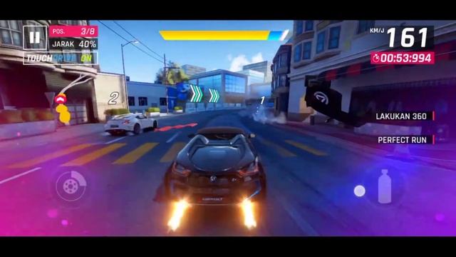 Asphalt9. Still. Sanfrasisco missions, special events. Winning a race in the BMW roadster roadster смотреть онлайн