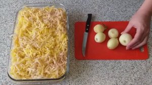 Запеканка с мясом и картофелем НА ТЁРКУ