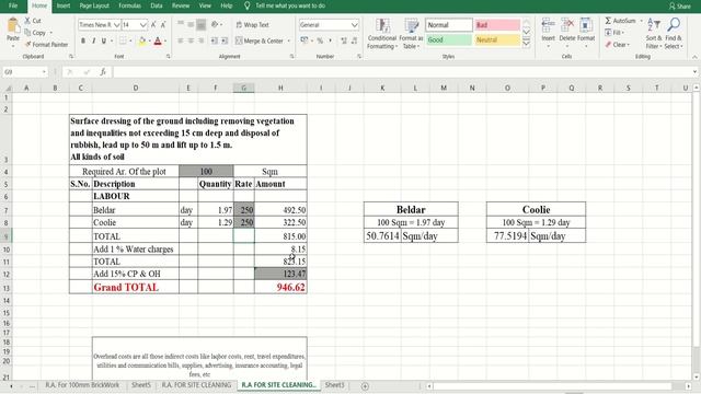 Rate Analysis of Earthwork | How to Prepare Rate Analysis Format in MS-EXCEL By Civil Guruji смотреть онлайн