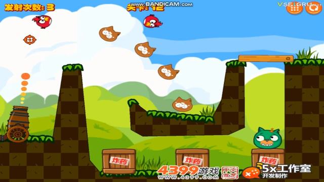 Angry Birds 3 - "level 12" 100% Complete | Easy Demon Games #2053 смотреть онлайн