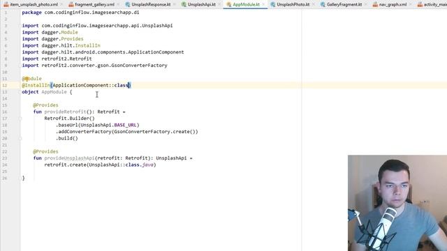 Dependency Injection with Hilt - MVVM Image Search App with Architecture Components & Retrofit #5 смотреть онлайн