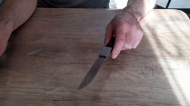 Складной нож ручной работы из стали 9хс. смотреть онлайн