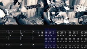 Linkin Park - Faint | GUITAR & BASS ONLY + TABS on screen | HOW TO PLAY