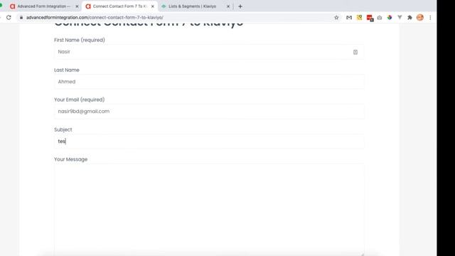 Subscribe to KLAVIYO list from Contact Form 7 submission | Best WordPress plugin! смотреть онлайн