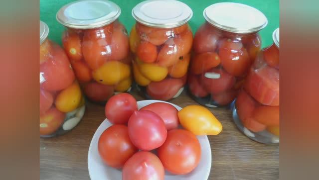 Очень вкусные ПОМИДОРЫ НА ЗИМУ. Лёгкий и быстрый рецепт. смотреть онлайн