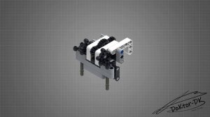 Манипулятор с двумя степенями свободы. Инструкция по сборке. LEGO EV3.