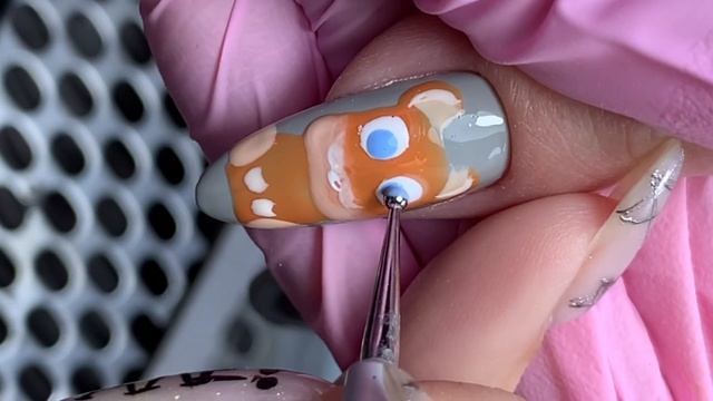 Как нарисовать тигра на ногтях? смотреть онлайн