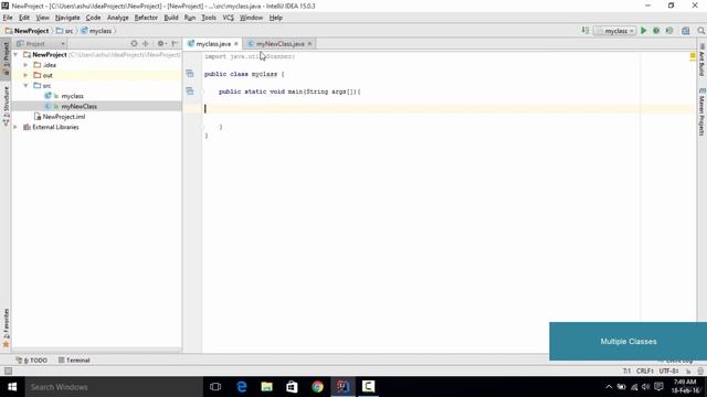 Using Multiple Classes | JAVA | IntelliJ IDEA смотреть онлайн