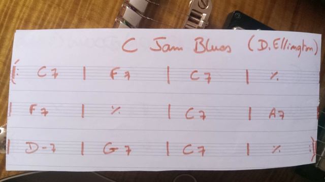 C Jam Blues - Backing Track  (Duke Ellington) 150bpm