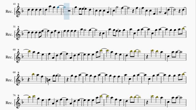 Recorder Sheet Music: How to play A Little Happiness 小幸運 by Hebe Tien 田馥甄 смотреть онлайн