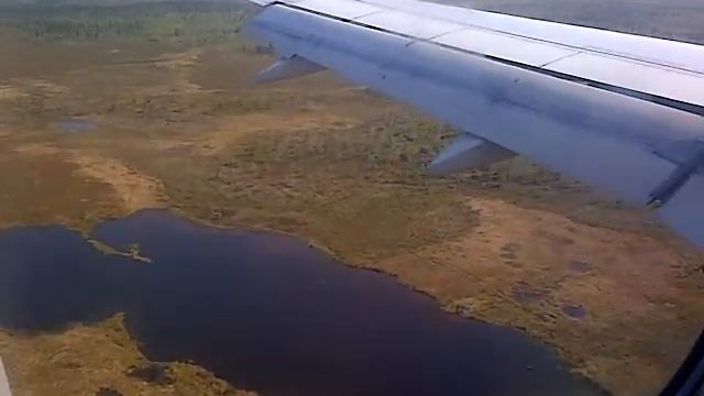 Москва Салехард B747 22 июня 2014 посадка