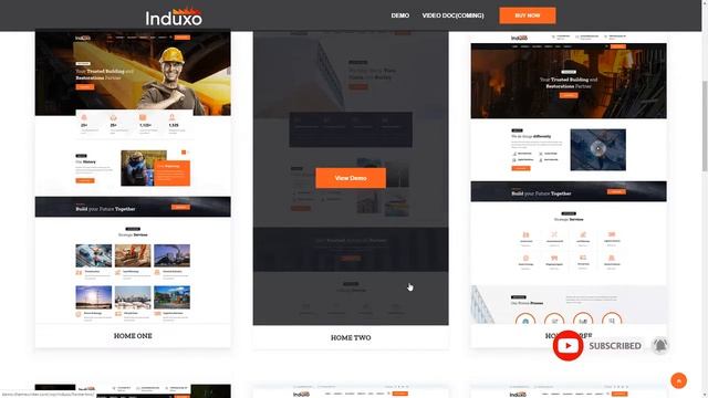 Induxo - Factory amp Industrial WordPress Theme смотреть онлайн