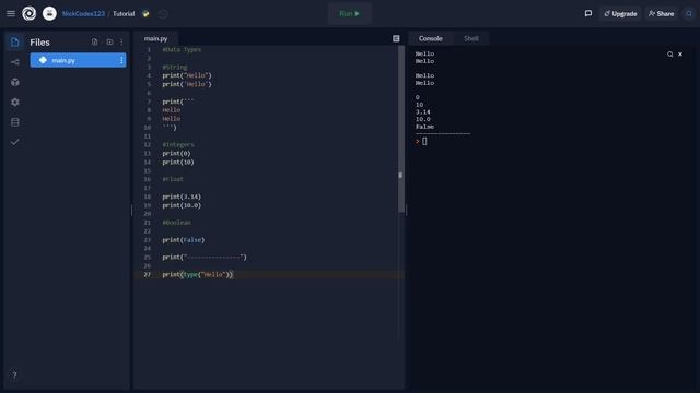 Introductory Python | Part 2 | Object Types, and More Printing! смотреть онлайн