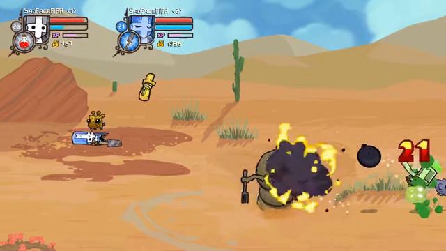 Castle Crashers Playthrough Ep #7 Big Alien Ship and Camels! смотреть онлайн