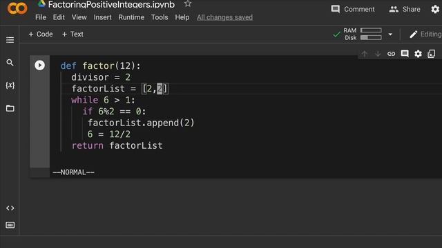 HOW to define a Python function to factor a positive integer? ? Google Colab смотреть онлайн