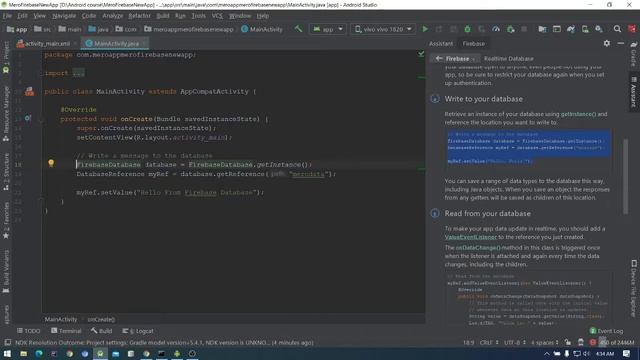 Firebase Tutorial For Beginners | Read & Write Data | RealTime Database | #1 смотреть онлайн