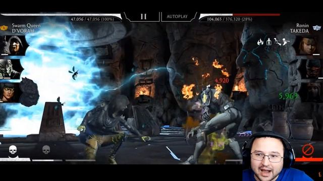 Swarm Queen D'vorah NOT USELESS? Fatal Sorc Tower fight 182? How is that even possible? MK Mobile смотреть онлайн