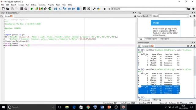 Programs on DataFrame(using iloc) смотреть онлайн