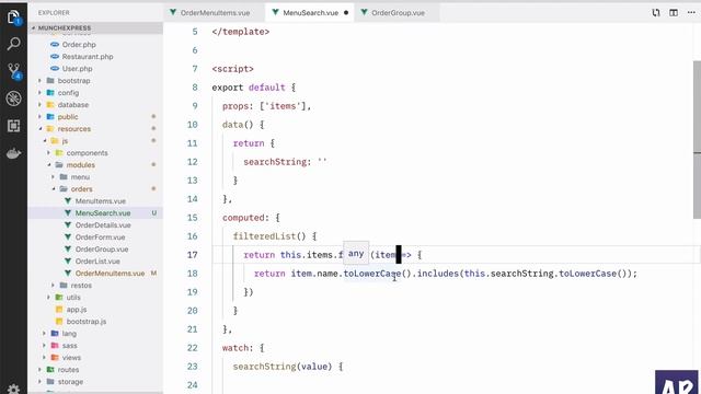 22 Vue.js javascript watch and computed properties to create a search and filter functionality смотреть онлайн