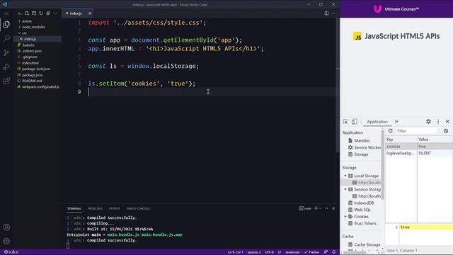 JavaScript HTML5 APIs 058 Set and Get Data to localStorage смотреть онлайн