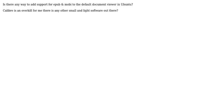Ubuntu: Adding ebook format (epub/mobi) support to document viewer смотреть онлайн