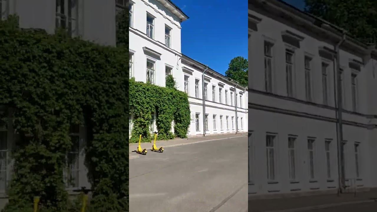 Прекрасная погода в парке Санкт-Петербургского государственного лесотехнического университета смотреть онлайн