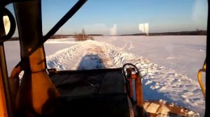 К-701 и Т-150К. Штурмуем снежную целину! Моя работа!
