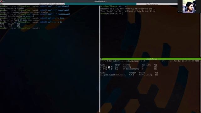 Deploy Arbiter enabled MongoDB replica set using kubeDB смотреть онлайн
