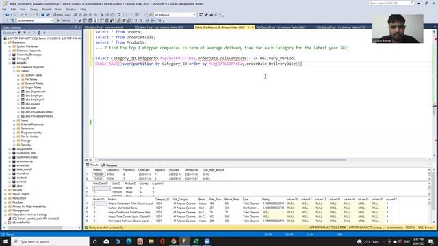 SQL window functions with joins смотреть онлайн