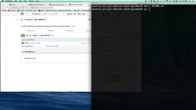 Codecademy git and GitHub Webinar смотреть онлайн