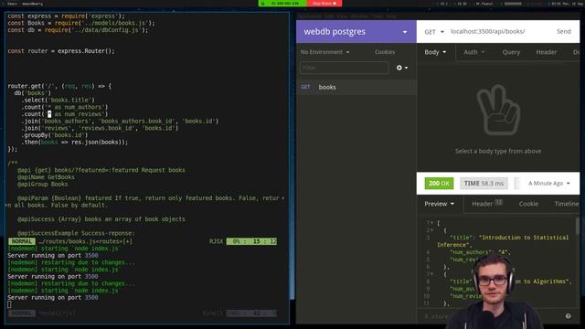 WebDb Bonus - Postgres, Subqueries, Json Aggregate Functions and a hint of Docker смотреть онлайн