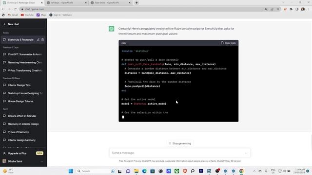 SketchUp Modeling with AI | ChatGPT and Ruby Console смотреть онлайн