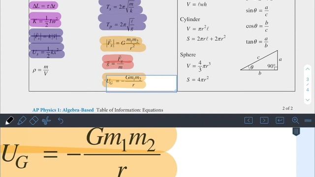 AP Physics 1 Formula Sheet Walkthrough and Discussion смотреть онлайн