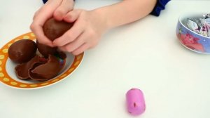 Учимся с Лунтиком   Посуда и распаковка шоколадных яиц с сюрпризом