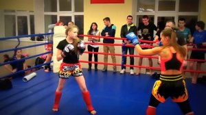 БОЙ Девочек ОТКРЫТОГО РИНГА -тайский бокс КЛУБ БАРС