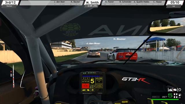 RaceRoom Racing Experience - Testing the Improved AI at Road America in a Single Player GT3 Race смотреть онлайн