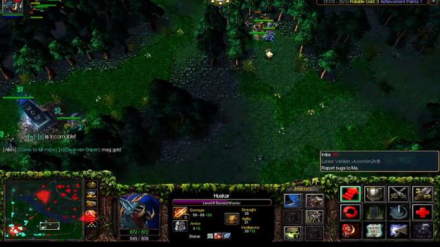 Let's Play WarCraft 3: Frozen Throne Dota Imba Legend | Huskar with 10 Str and 800 HP end-game смотреть онлайн